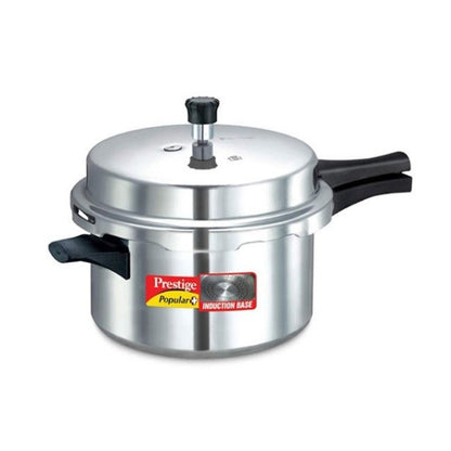 Prestige Popular Plus Induction Base Aluminium Pressure Cooker - 8.5 Litre - 11