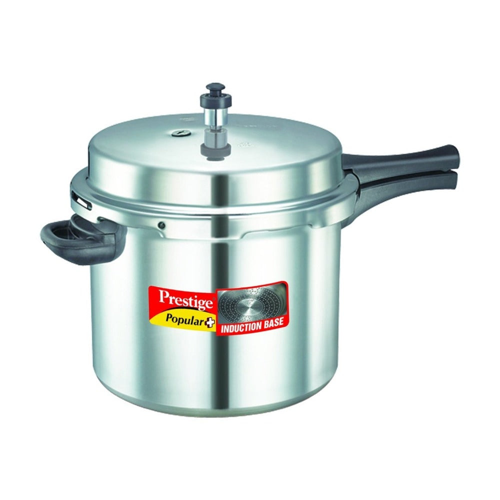 Prestige Popular Plus Induction Base Aluminium Pressure Cooker - 10 Litre - 12