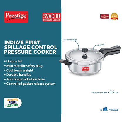 Prestige Svachh Aluminium Deep Pressure Pan - 10728 - 3