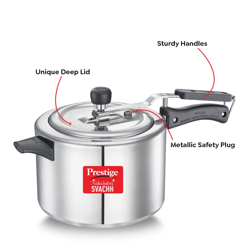 Prestige Nakshatra Plus Svachh Aluminium Inner Lid Pressure Cooker - 3