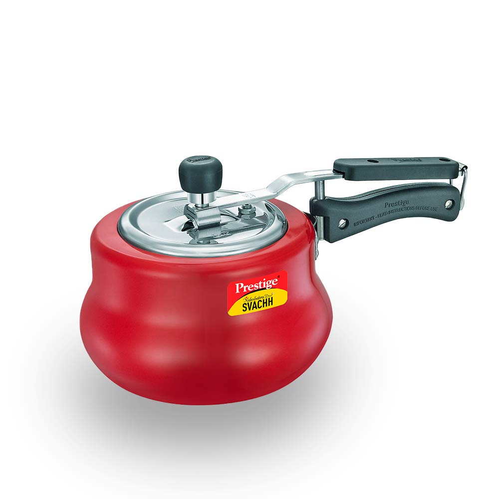 Prestige Svachh Nakshatra Duo Plus Aluminium Handi Pressure Cooker Red - 10752 - 6