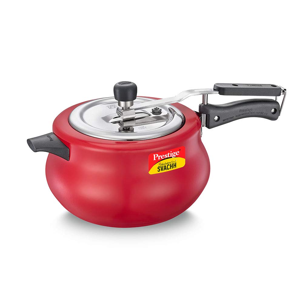 Prestige Svachh Nakshatra Duo Plus Aluminium Handi Pressure Cooker Red - 10753 - 11