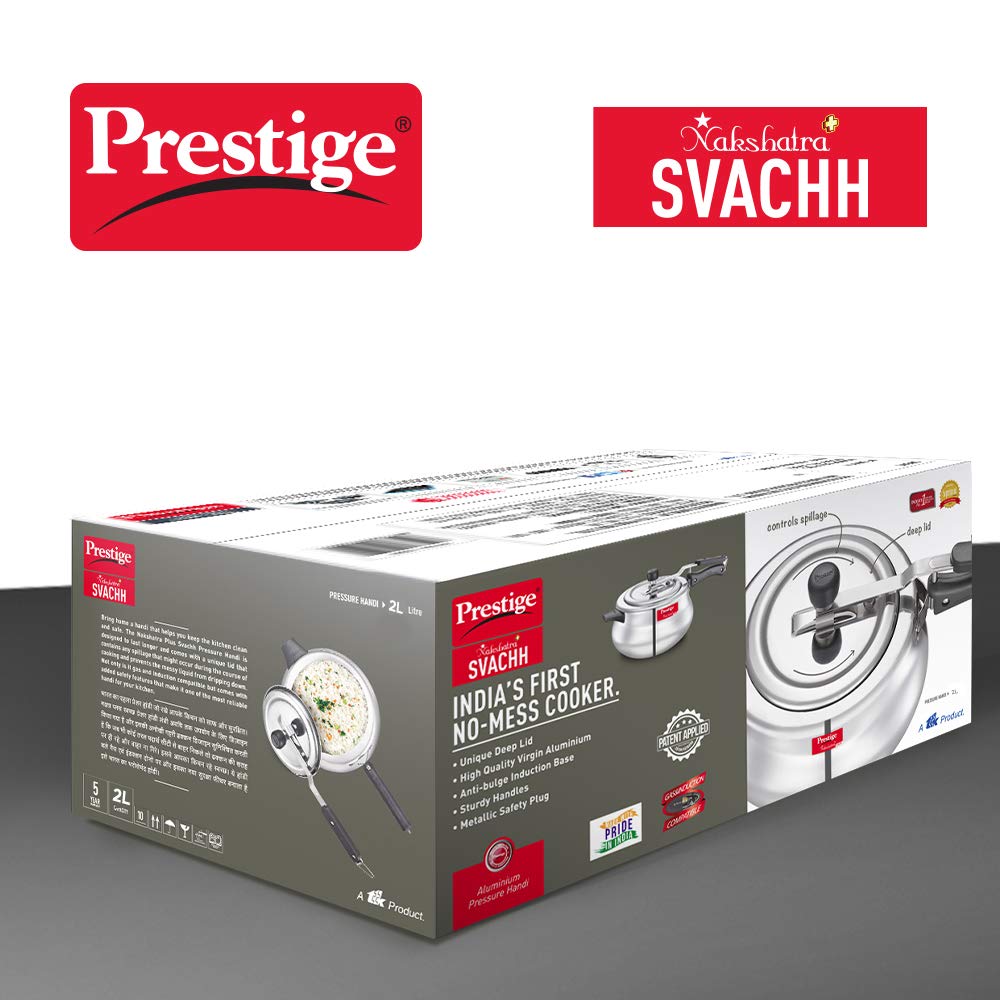 Prestige Svachh Nakshatra Plus Aluminium Handi Pressure Cooker - 10755 - 5