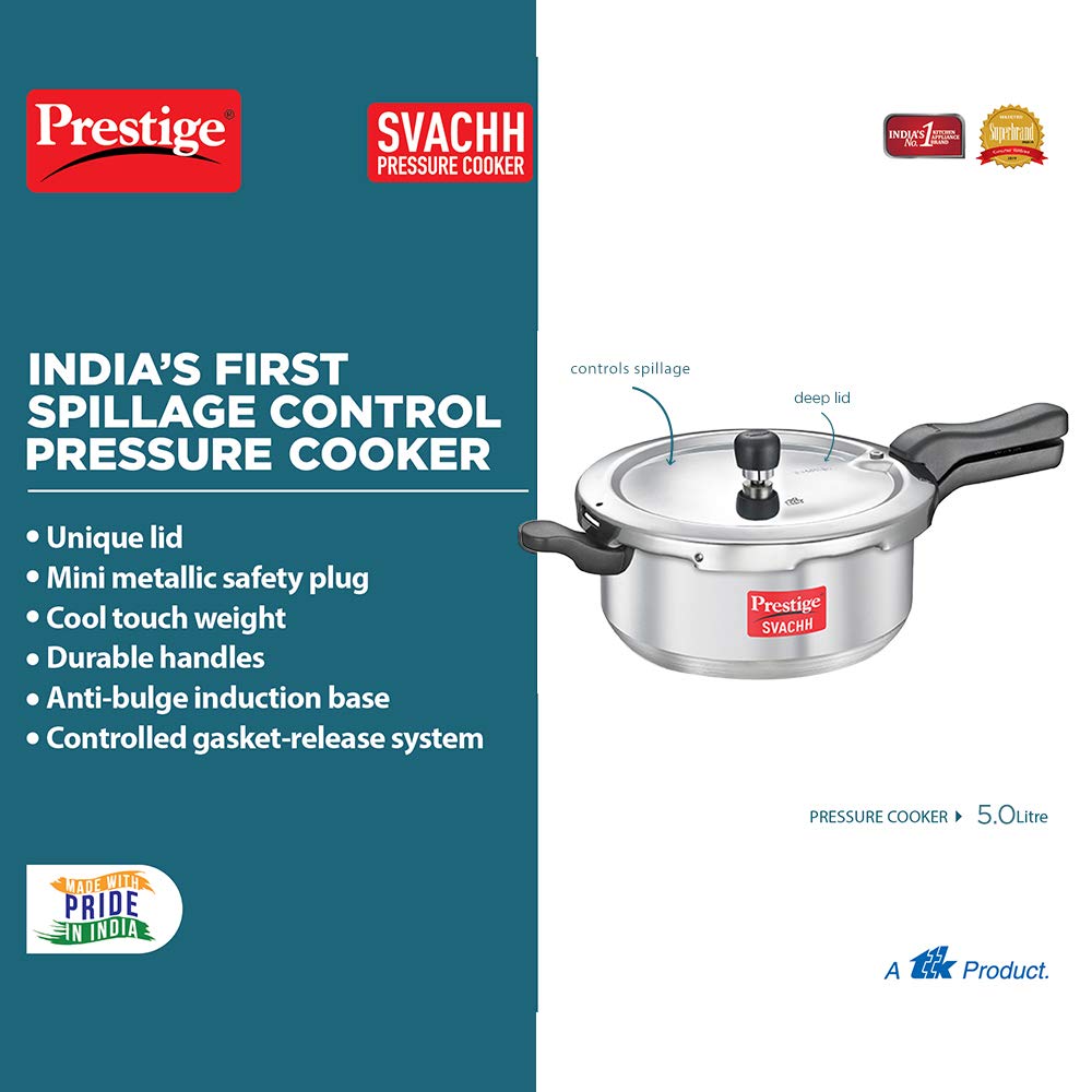 Prestige Svachh Aluminium Deep Pressure Pan - 10773 - 8