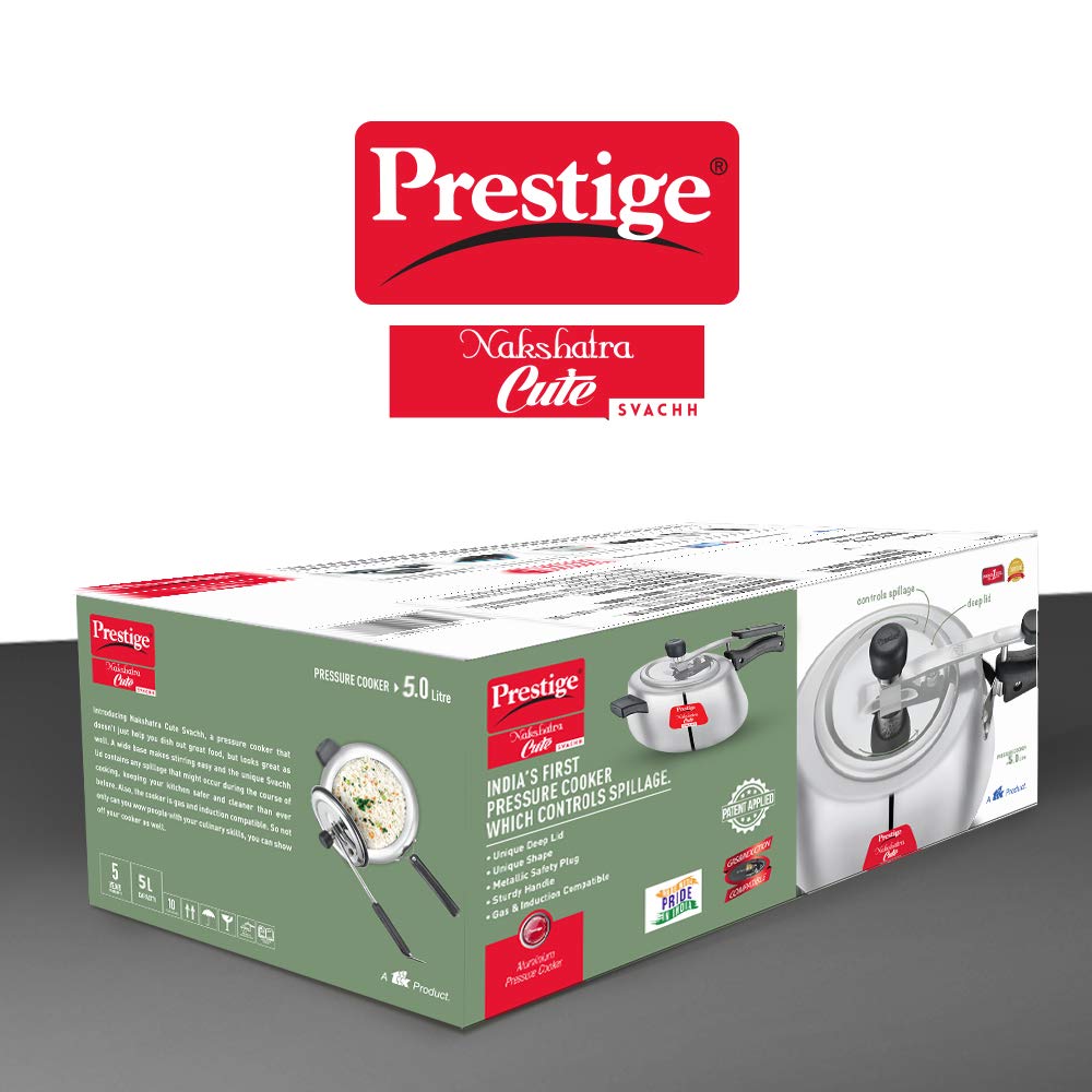 Prestige Svachh Nakshatra Cute Aluminium Pressure Cooker - 10788 - 15