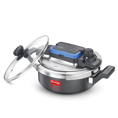 Prestige Svachh FLIP-ON Mini Hard Anodised Pressure Cooker with Glass Lid - 1