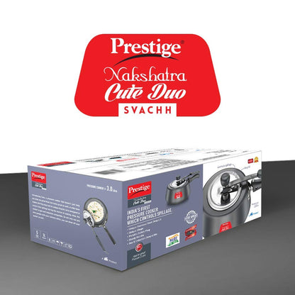 Prestige Svachh Nakshatra Cute Duo Hard Anodised Pressure Cooker - 20260 - 8