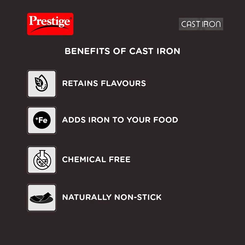 Prestige Cast Iron 25 cm Fry Pan - 30559 - 13