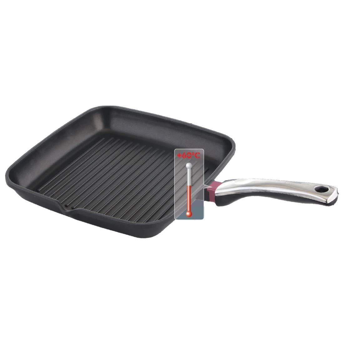 Prestige Die Cast Plus Square Grill Pan Black