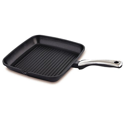 Prestige Die Cast Plus Square Grill Pan, 240 mm, Black