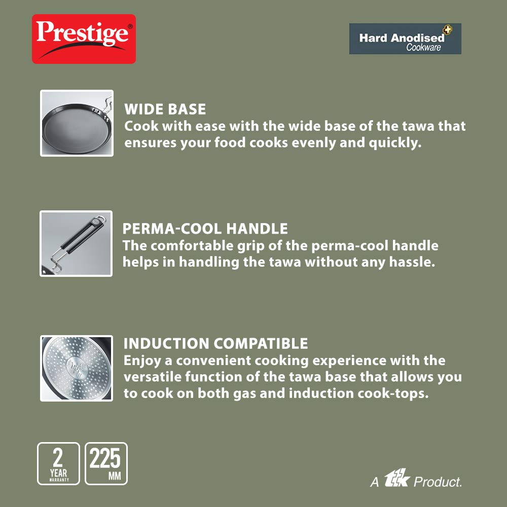 Prestige Hard Anodized Aluminium Plus Roti Tawa - 4