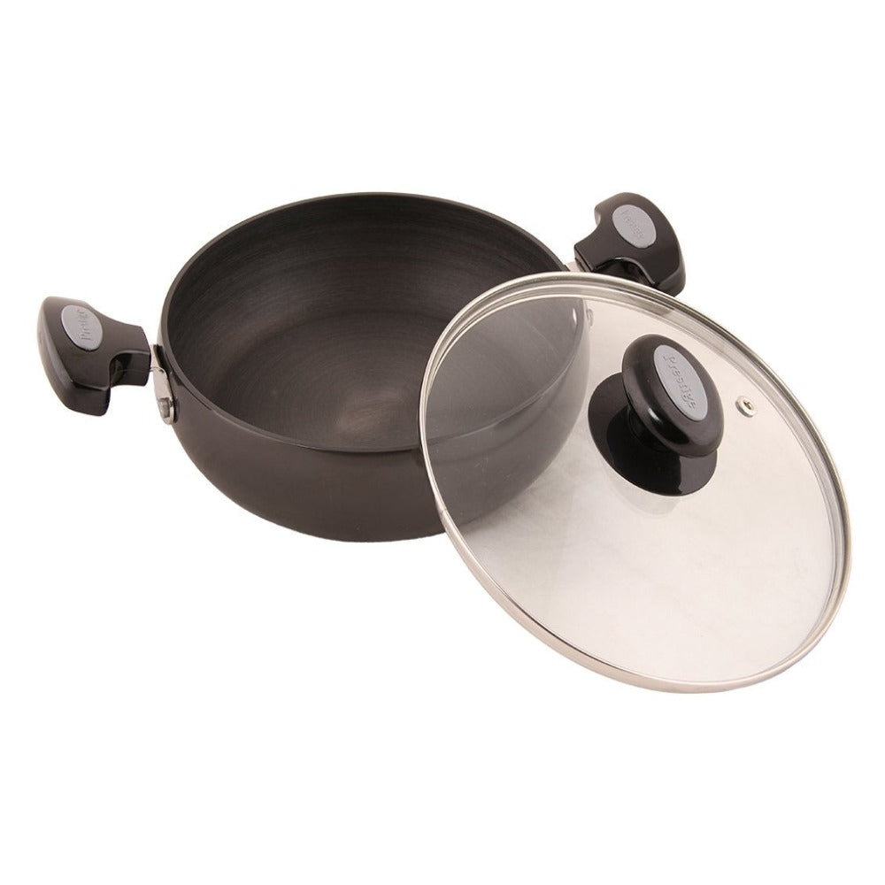 Prestige Hard Anodised Plus Saute Pan with Glass Lid - 2