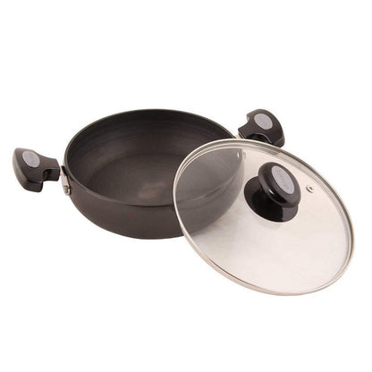 Prestige Hard Anodised Plus Saute Pan with Glass Lid - 6