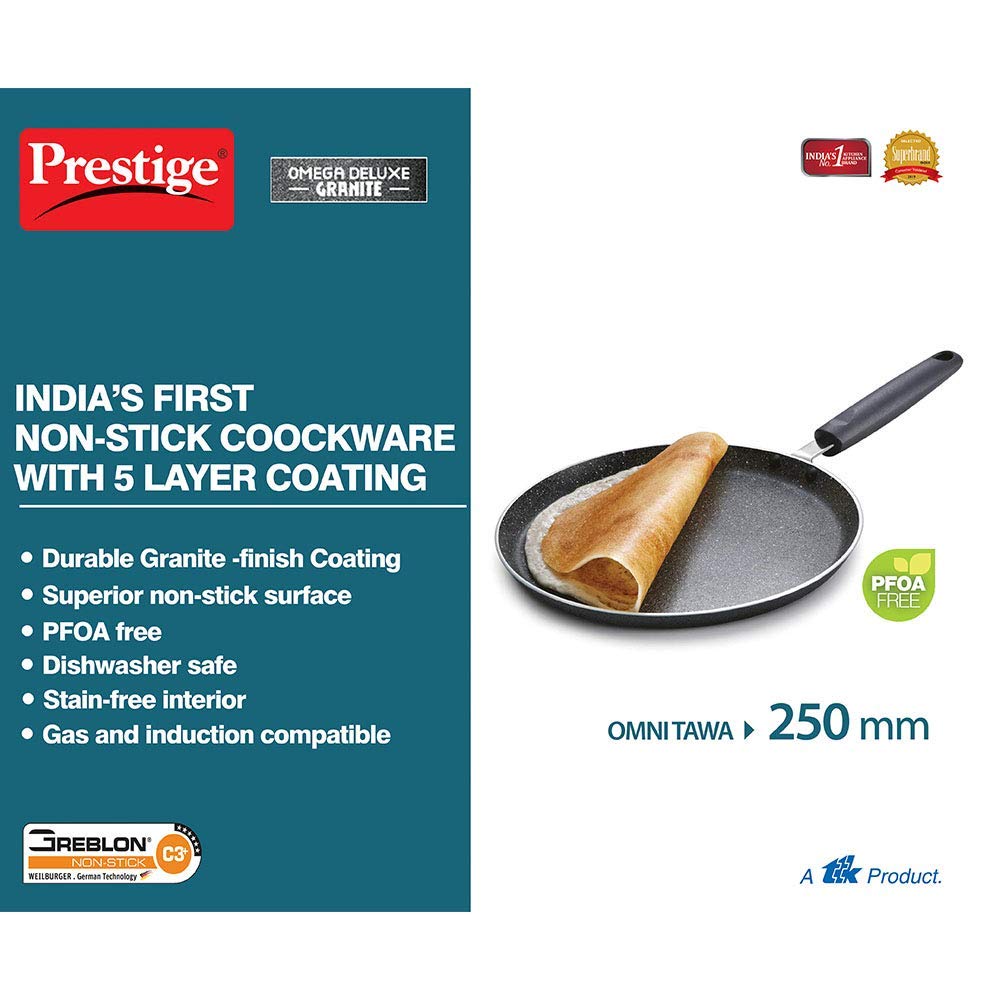 Prestige Omega Deluxe Granite Omni Dosa Tawa - 25 cm - 36301 - 4