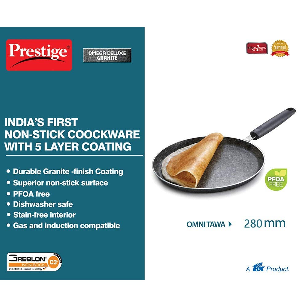 Prestige Omega Deluxe Granite Omni Dosa Tawa - 28 cm - 36302 - 10