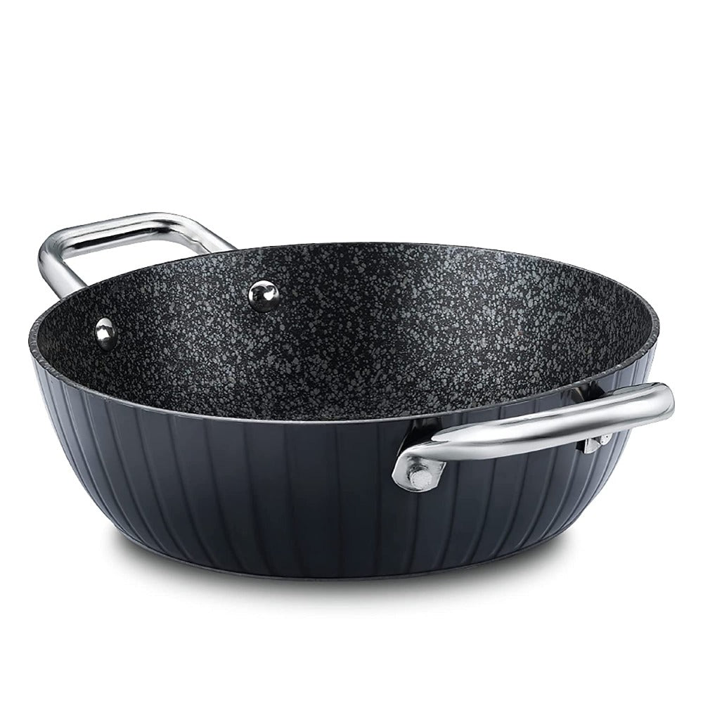 Prestige Durastone Hard Anodised 6 Layer Non-Stick Coating Kadai with Glass Lid - 1