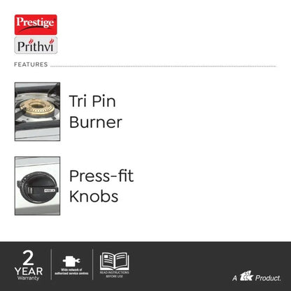 Prestige Prithvi 1 Burner Gas Stove - 5