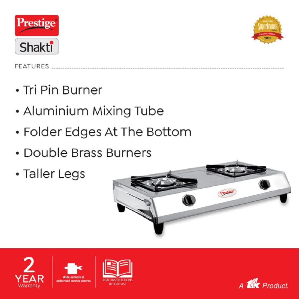 Prestige Shakti Stainless Steel Gas Stove - 3