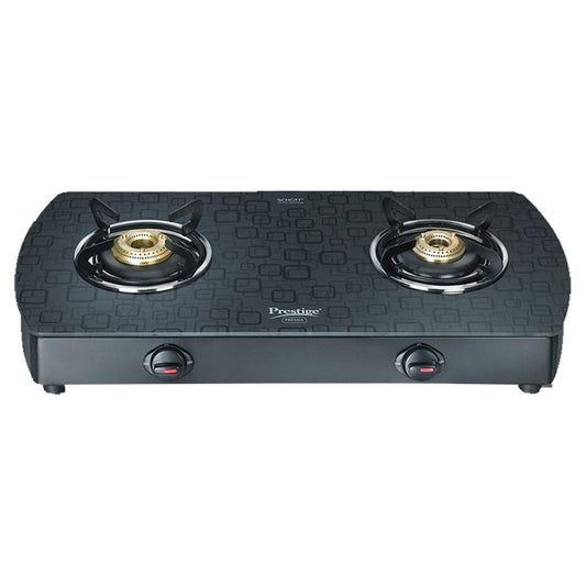 Prestige Premia SCHOTT Glass Top Gas Tables -GTS 02 (D) Gas Stove, Black