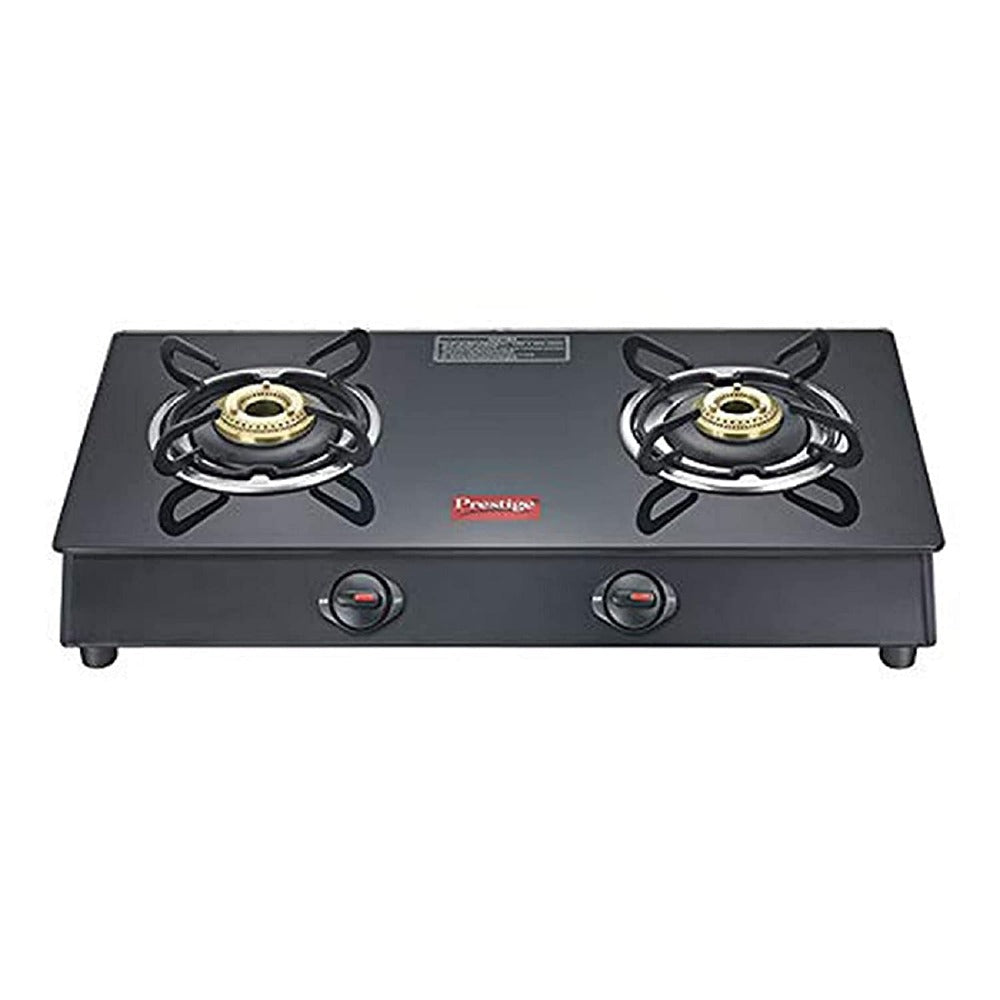 Prestige Marvel Plus 2 Burner Glass Top Gas Stove - 1