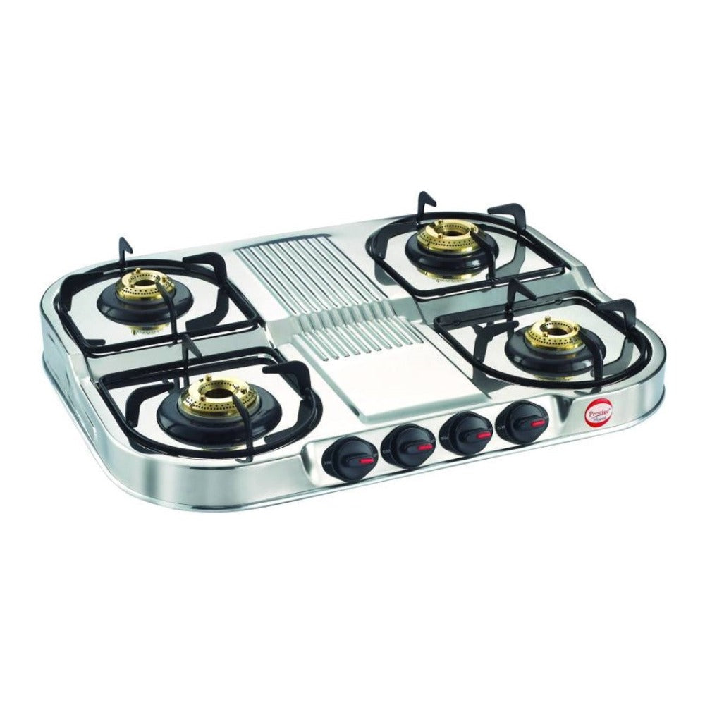 Prestige Stainless Steel DGS 04 Royale 4 Burner Gas Table - 40257 - 1