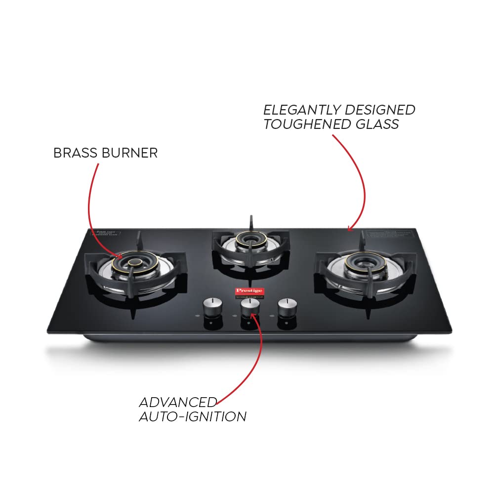 Prestige Vogue 3 Burner Hob Top - 6