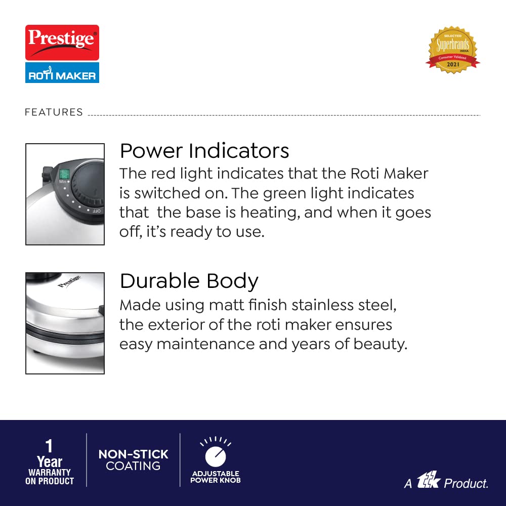 Prestige PRM 3.0 900-Watts Roti Maker - 6