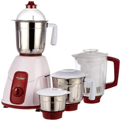 Prestige Elegant 750 Watt Mixer Grinder with 3 Stainless Steel Jar and 1 Juice extractor Ja - 1