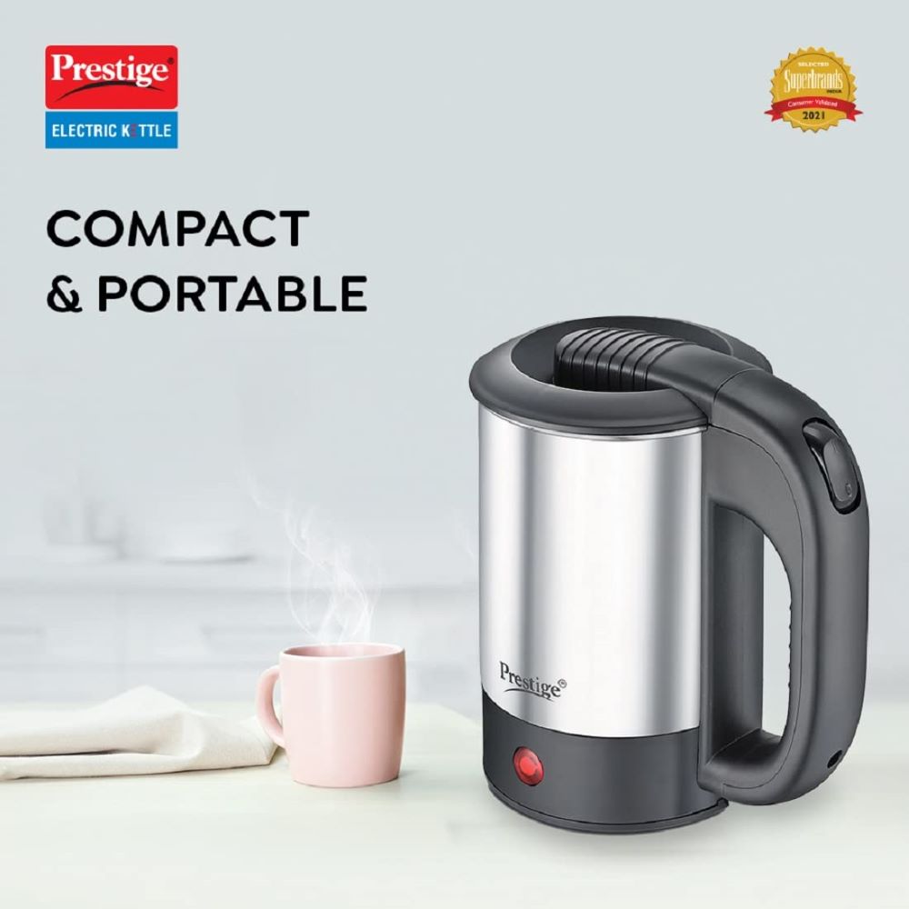 Prestige Stainless Steel Travel PKTS 0.5L 700 Watts Electric Kettle - 2