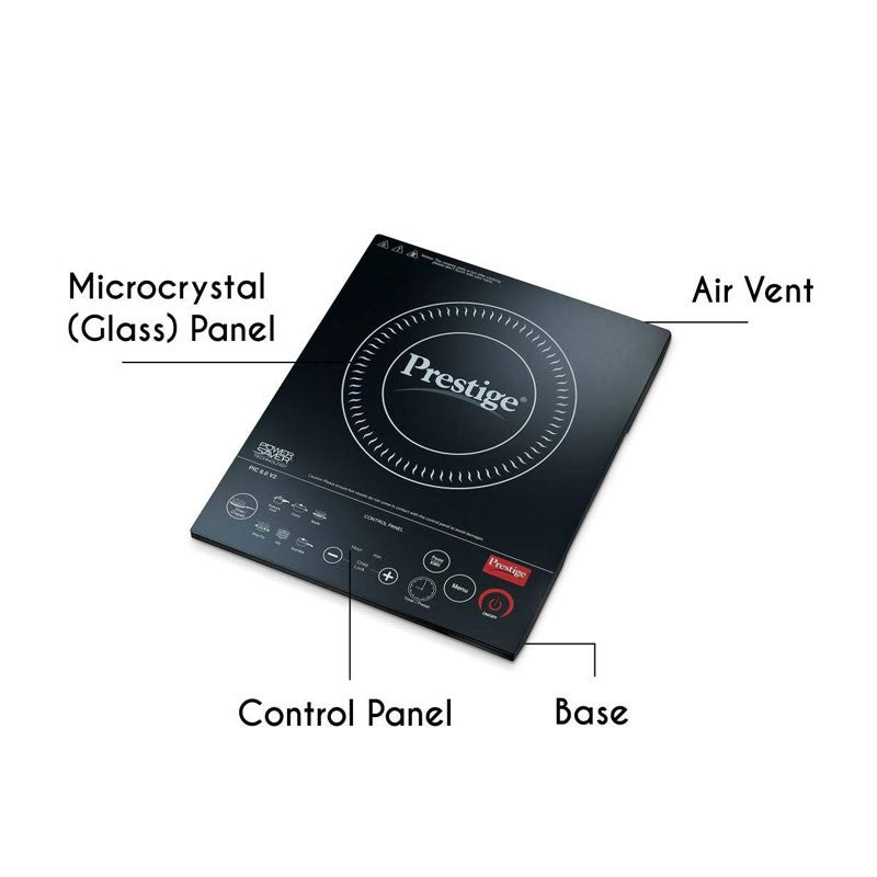 Prestige PIC 6.1 V3 2200 Watt Induction Cooktop with touch Panel (काळा)