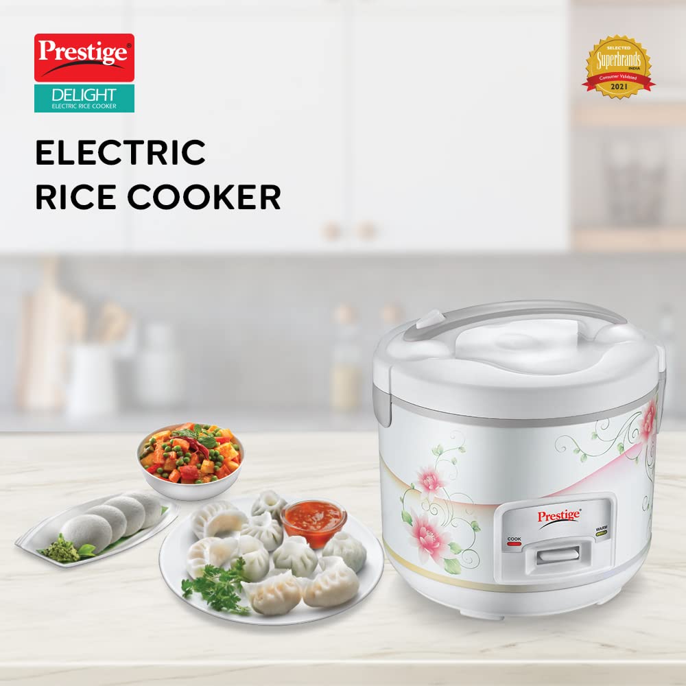 Prestige Delight Electric Rice Cooker Cute 1.8-2 (700 watts) With 2  Aluminium