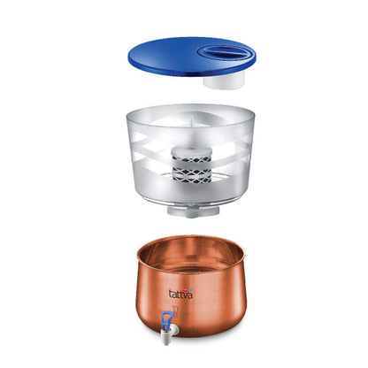 TTK Prestige Tattva 2.0 copper 16-Liter Water Purifier (Brown)