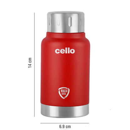 Cello Duro Top Tuff Steel Water Bottle with Durable DTP Coating - 8