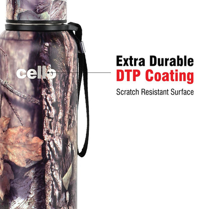 Cello Deezee Kent 900 ML Tuff Steel Water Bottle with Durable DTP Coating - 10