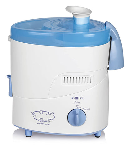 Philips HL1631 500-वाट जूसर (सफ़ेद/नीला)