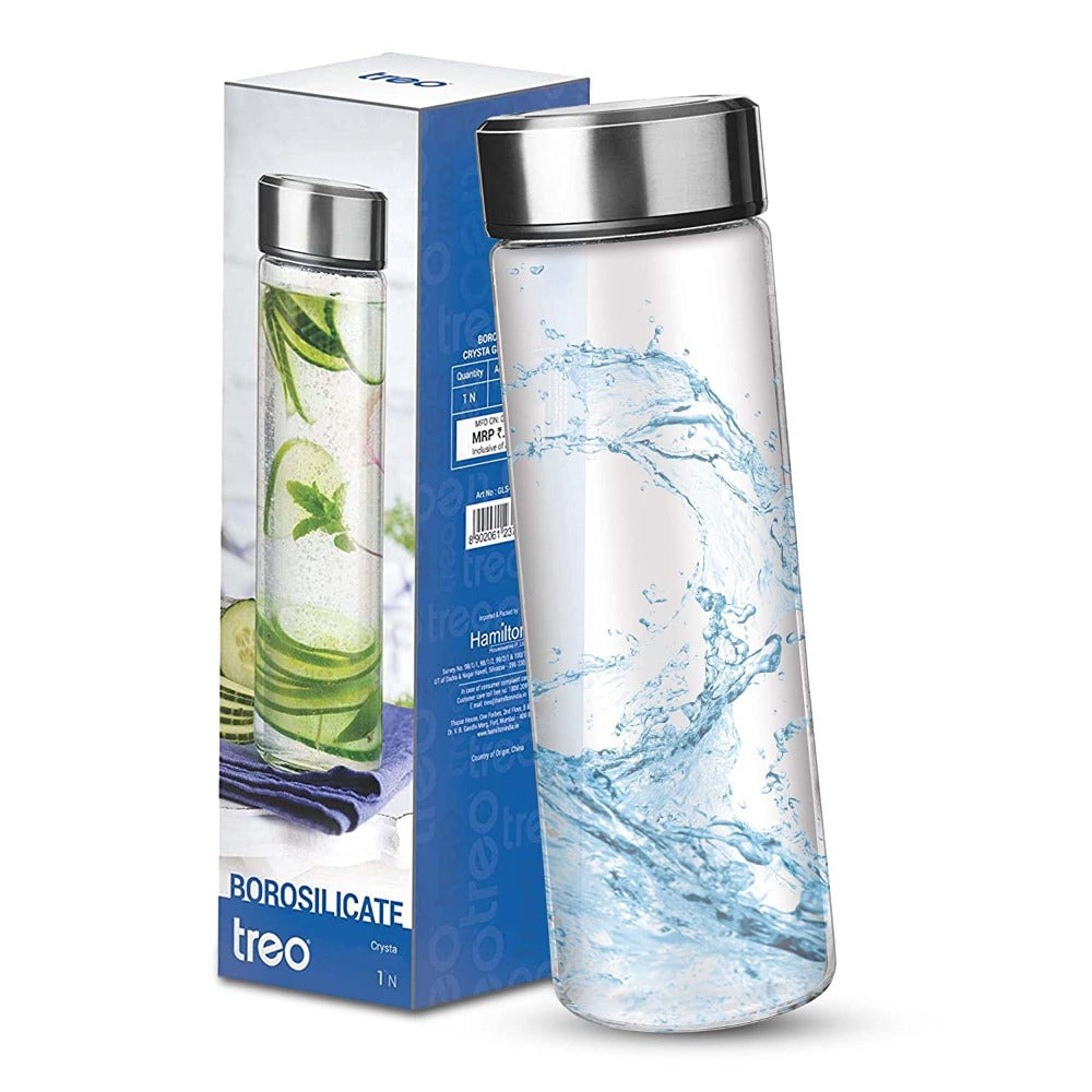 Treo Borosilicate Crysta Glass Bottle - 6