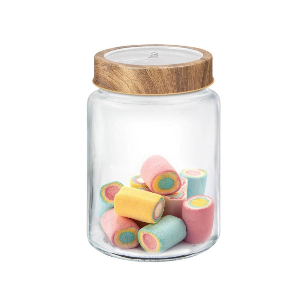 Treo Woody Radius Storage Glass Jar - 5