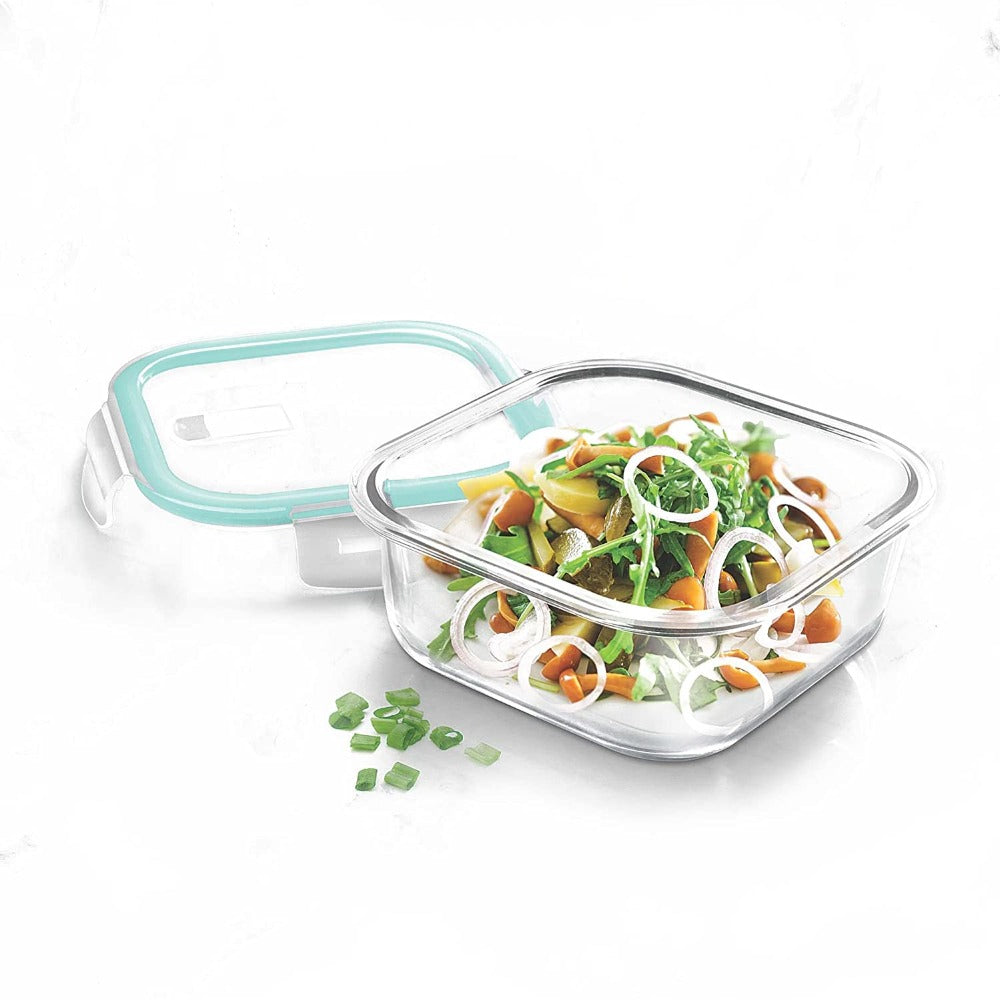 Treo High Borosilicate Clip Fresh Square Container - 320 ml - 5