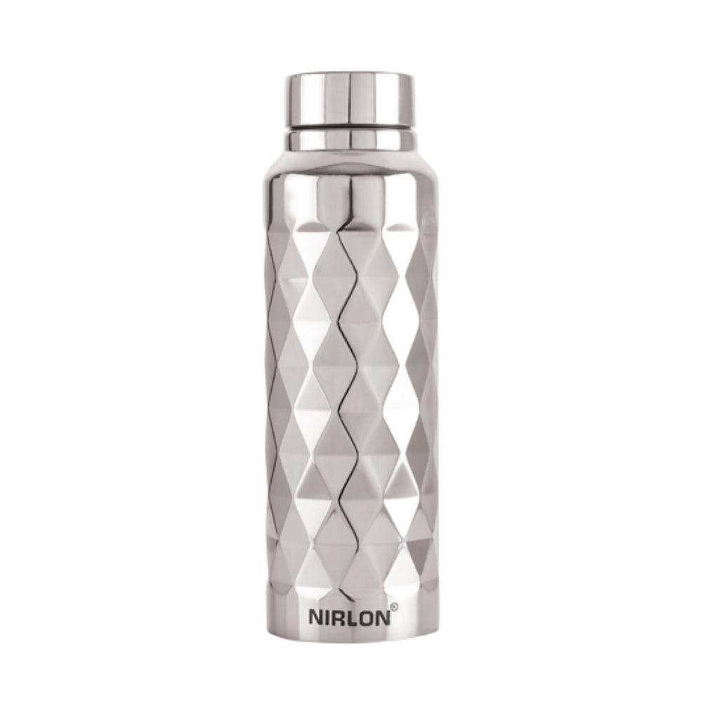 Nirlon Stainless Steel Bottle- Frozen | 1000 ml | Mirror Finish from www.rasoishop.com
