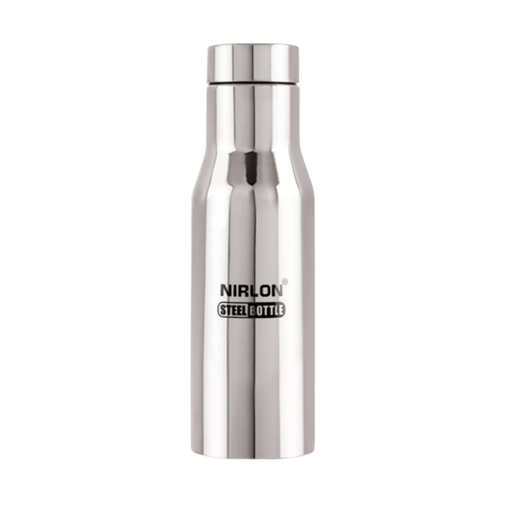 NIRLON STAINLESS STEEL BOTTLE- TULIP 1000 ML - (MIRROR FINISH) from www.rasoishop.com