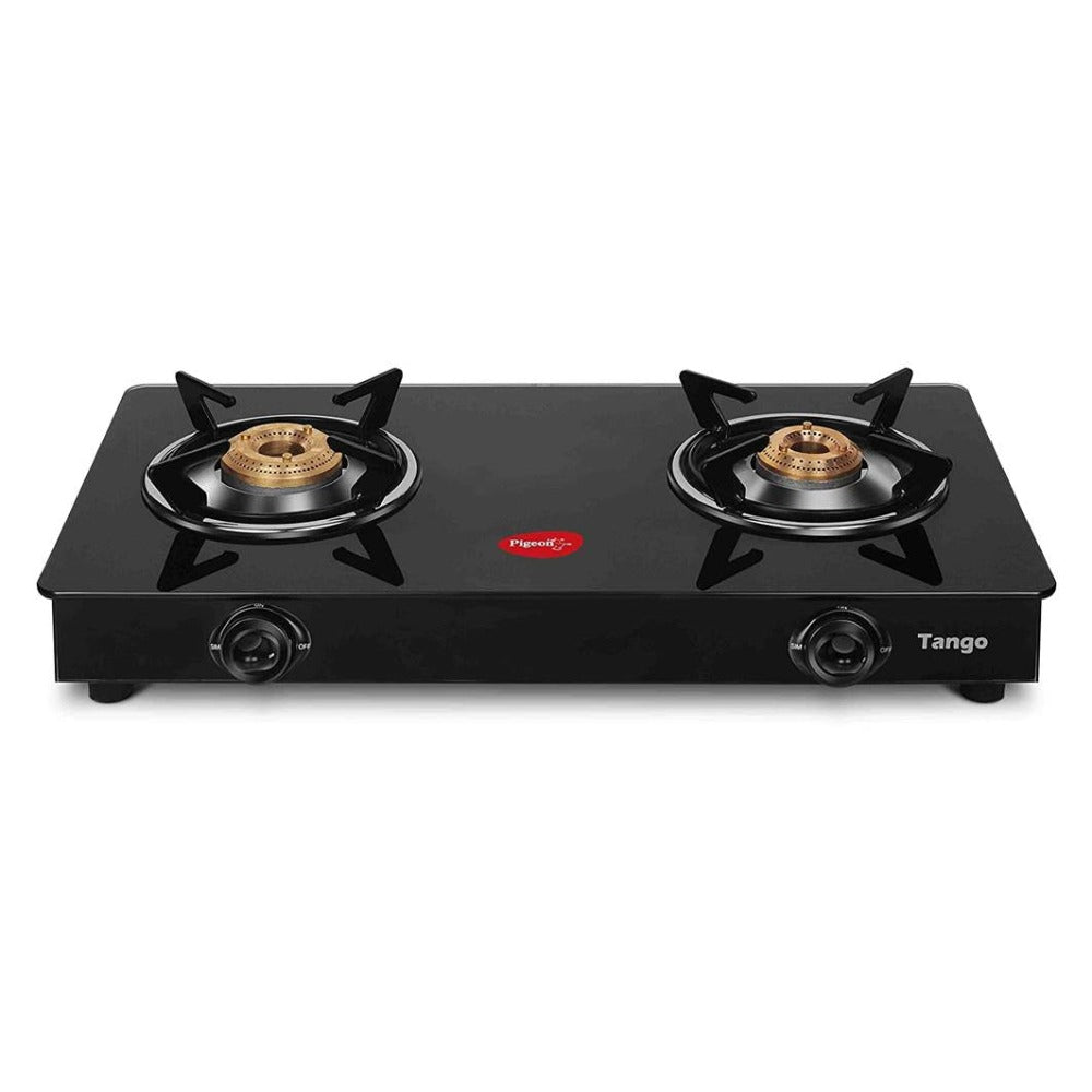 Gas stove 2 burner glass top best sale