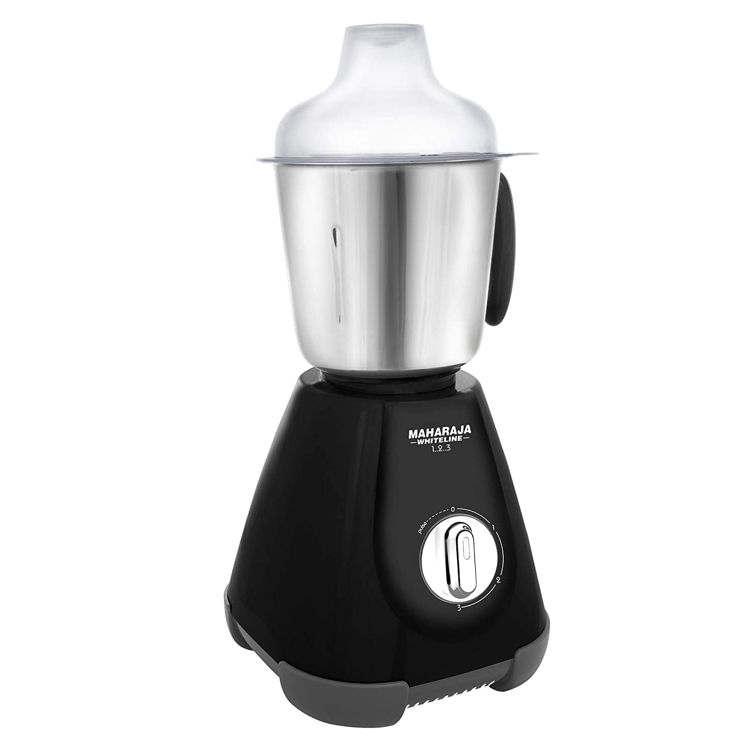 Maharaja Whiteline 1..2..3 MX-194 500 Watts Mixer Grinder (Black, 3 Jars)