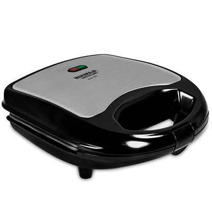 Maharaja Whiteline Viva DLX 700-Watt Sandwich Toaster (Premium Black and Silver)