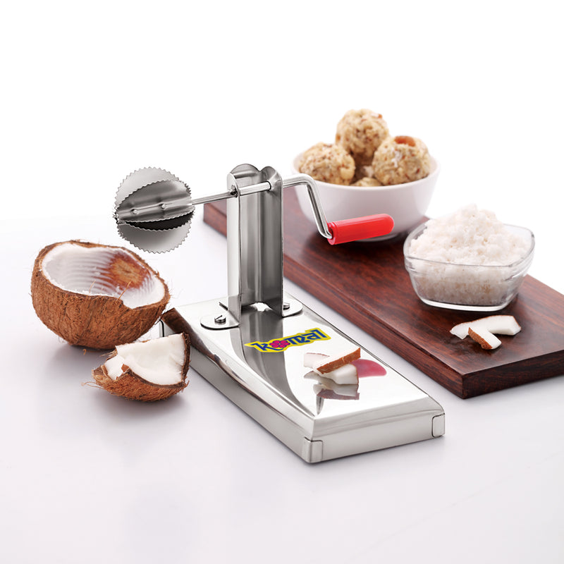 Silver ABS Plastic Electric Coconut Grater, Type: 2 in 1
