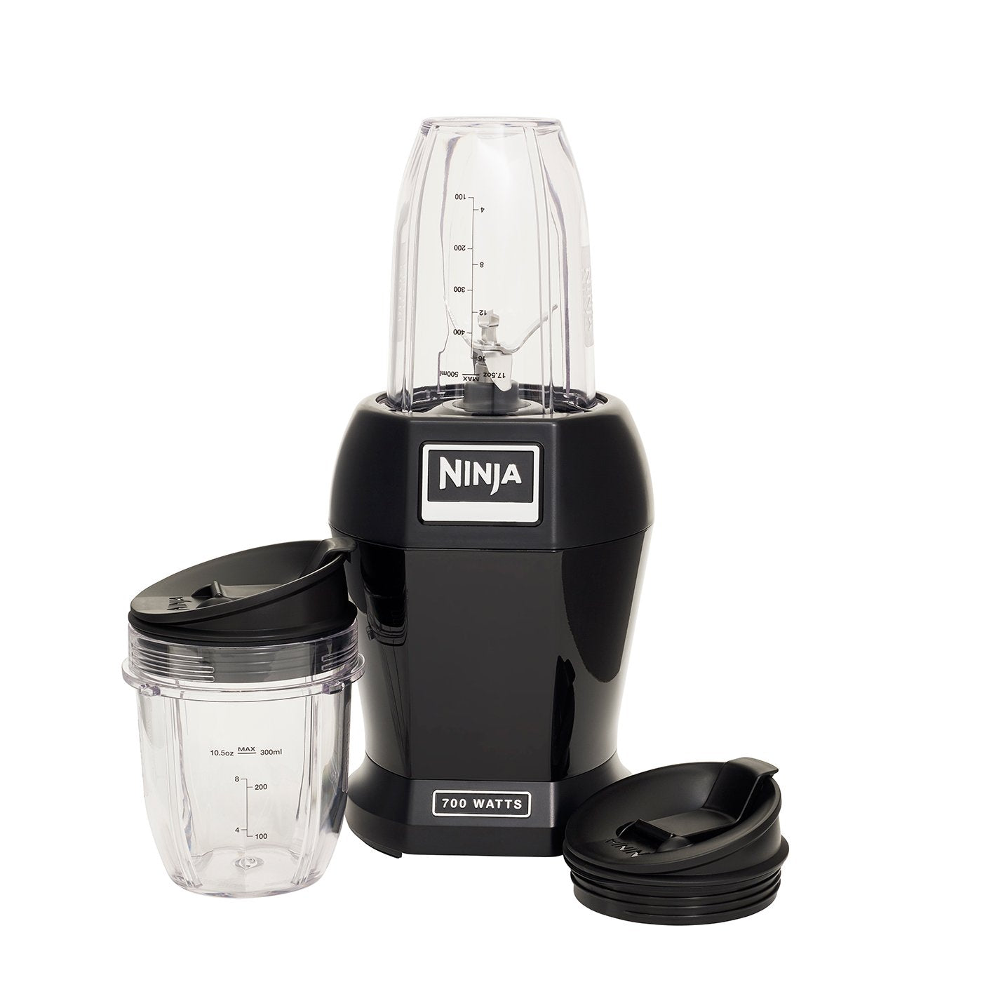 Nutri Ninja Lite 700 Watts Personal Blender with Two Tritan Jars BL457 Black