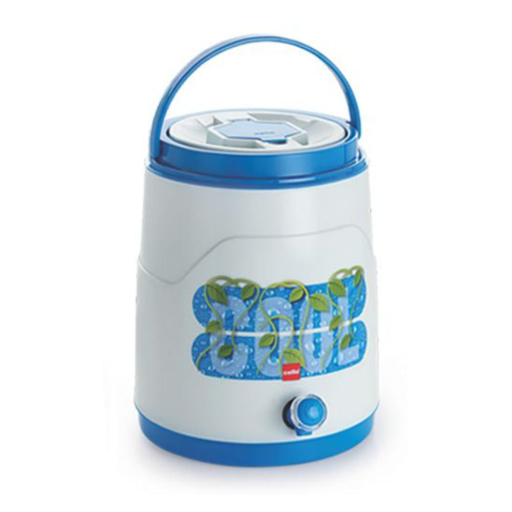 Cello Fountain Plastic Insulated Water Jug - Blue- 10 Litre - 10