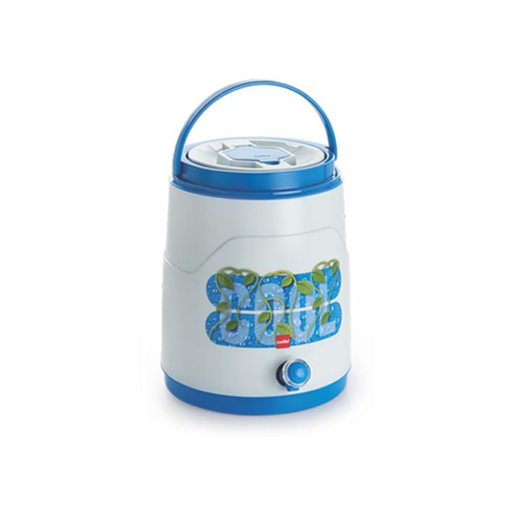 Cello Fountain Plastic Insulated Water Jug - Blue- 5 Litre - 5