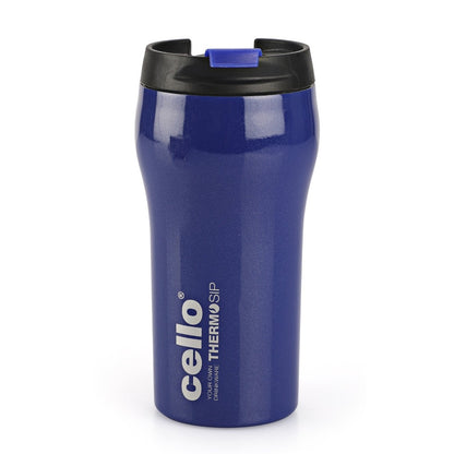 Cello Oreo Stainless Steel Flask Travel Mug - Blue - 12