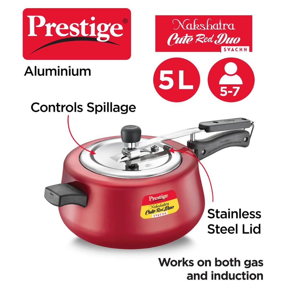 Prestige cooker red colour sale