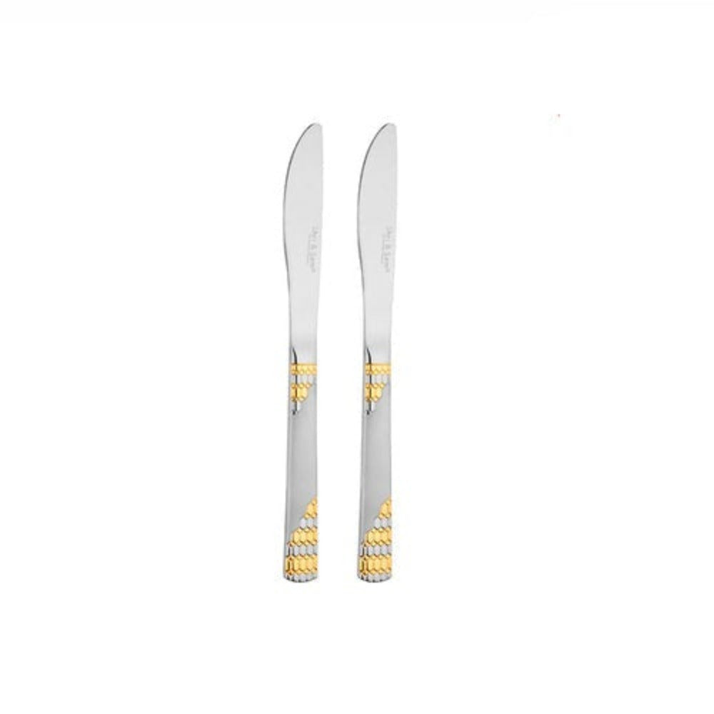 Shri & Sam Lavish Stainless Steel Dessert Knife Set - 1